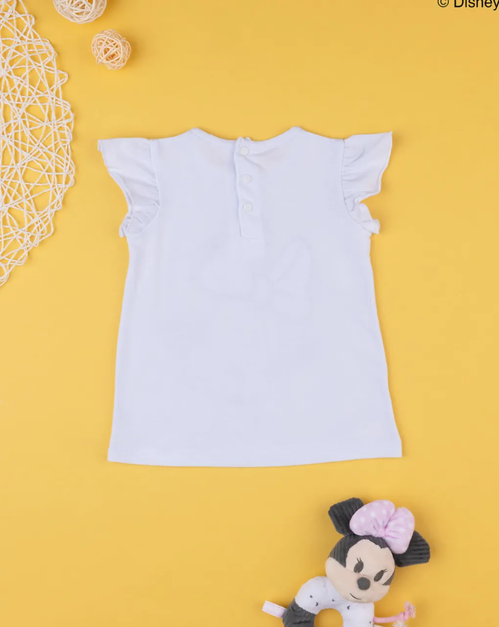 Prenatal Magliette Camicie E Body-T-Shirt Bimba "Minnie” Bianca