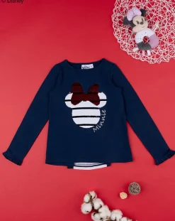 Prenatal Magliette E Camicie-T-Shirt Bimba "Minnie” Blu Organic Cotton