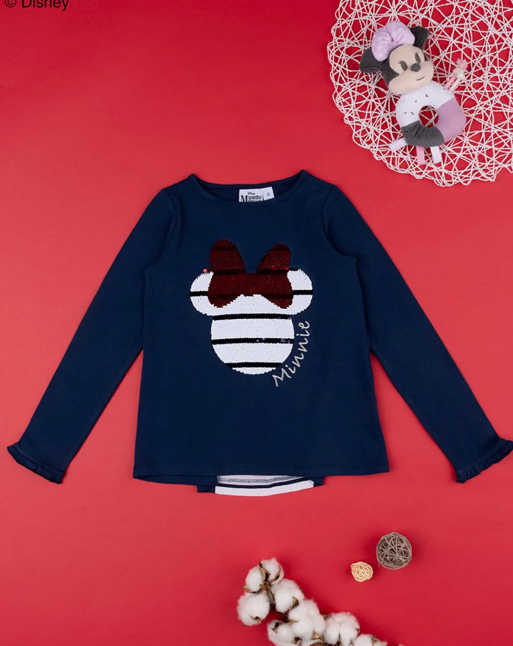 Prenatal Magliette E Camicie-T-Shirt Bimba "Minnie” Blu Organic Cotton