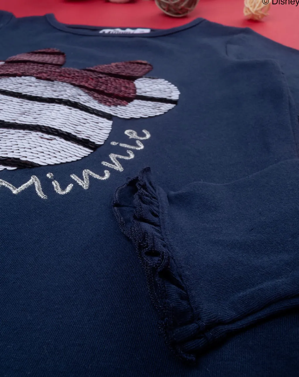 Prenatal Magliette E Camicie-T-Shirt Bimba "Minnie” Blu Organic Cotton