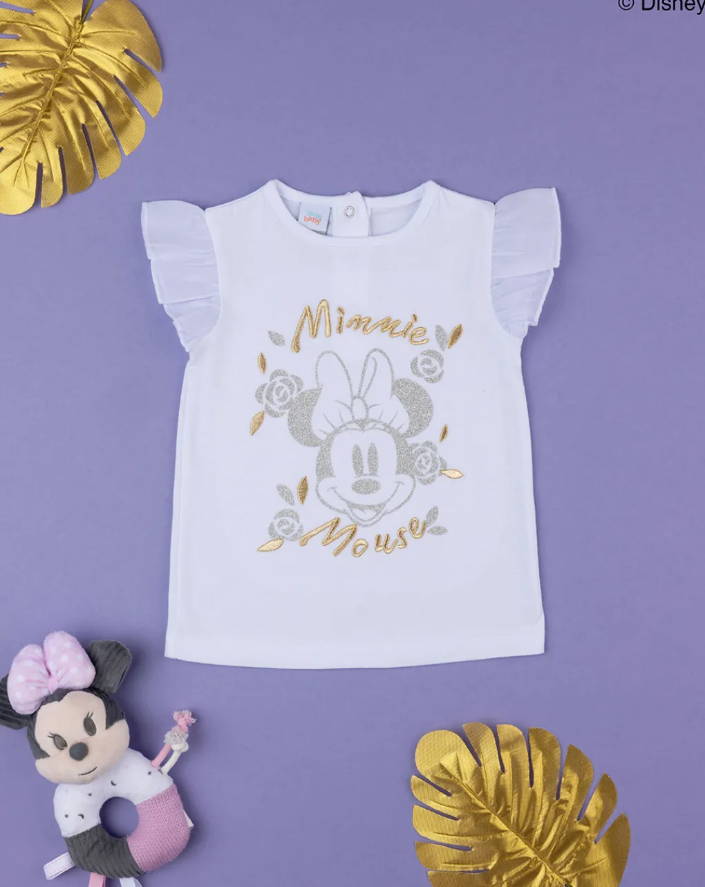 Prenatal Magliette Camicie E Body-T-Shirt Bimba "Minnie Dorata” Organic Cotton