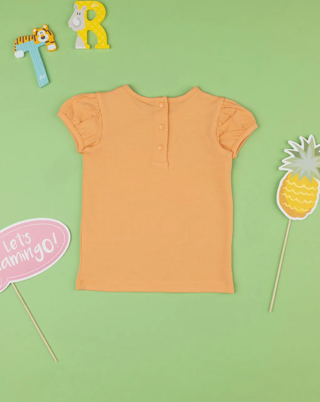 Prenatal Magliette Camicie E Body-T-Shirt Bimba Orange Organic Cotton