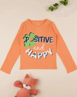 Prenatal Magliette E Camicie-T-Shirt Bimba Orange "Positive”