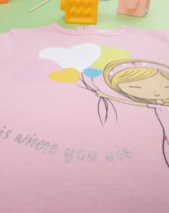 Prenatal Magliette Camicie E Body-T-Shirt Bimba Rosa
