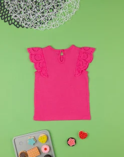 Prenatal Magliette Camicie E Body-T-Shirt Bimba Sangallo Rosa