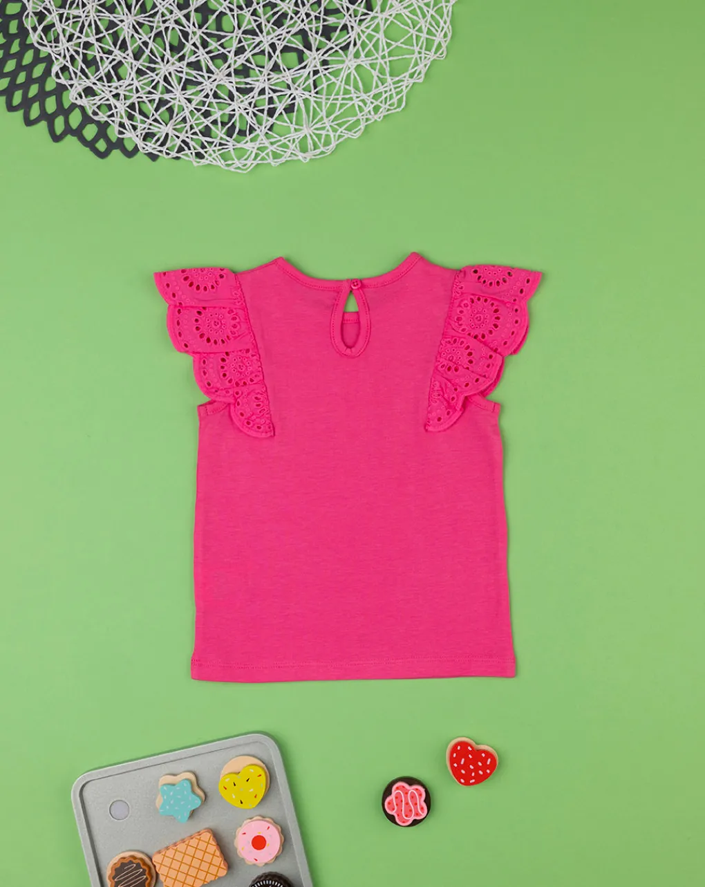 Prenatal Magliette Camicie E Body-T-Shirt Bimba Sangallo Rosa