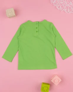 Prenatal Magliette Camicie E Body-T-Shirt Bimba Verde "Teddy”