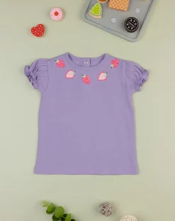 Prenatal Magliette Camicie E Body-T-Shirt Bimba Viola "Fruit”