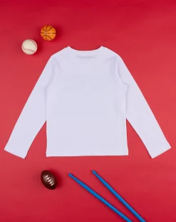 Prenatal Magliette E Camicie-T-Shirt Bimbo Bianca "Riders Football”