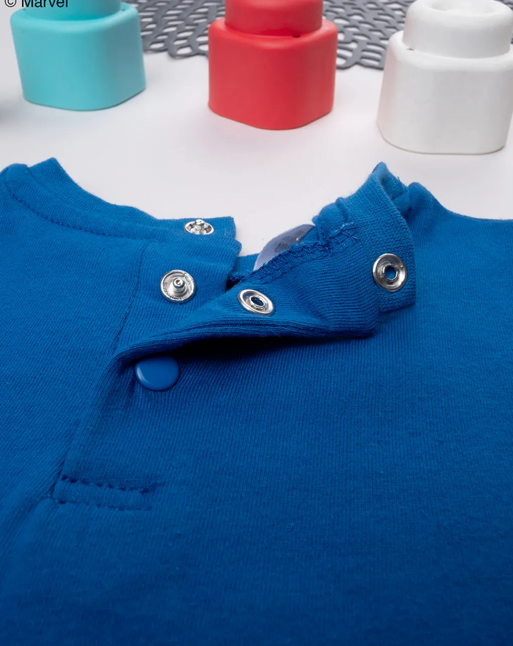 Prenatal Magliette Camicie E Body-T-Shirt Bimbo Blu "Capitan America”