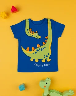 Prenatal Magliette Camicie E Body-T-Shirt Bimbo Blu "Dinosauri”