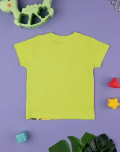Prenatal Magliette Camicie E Body-T-Shirt Bimbo Mezza Manica Verde Con Stampa Camaleonte