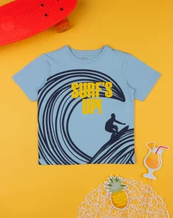 Prenatal Magliette E Camicie-T-Shirt Bimbo "Surf Up” Azzurra