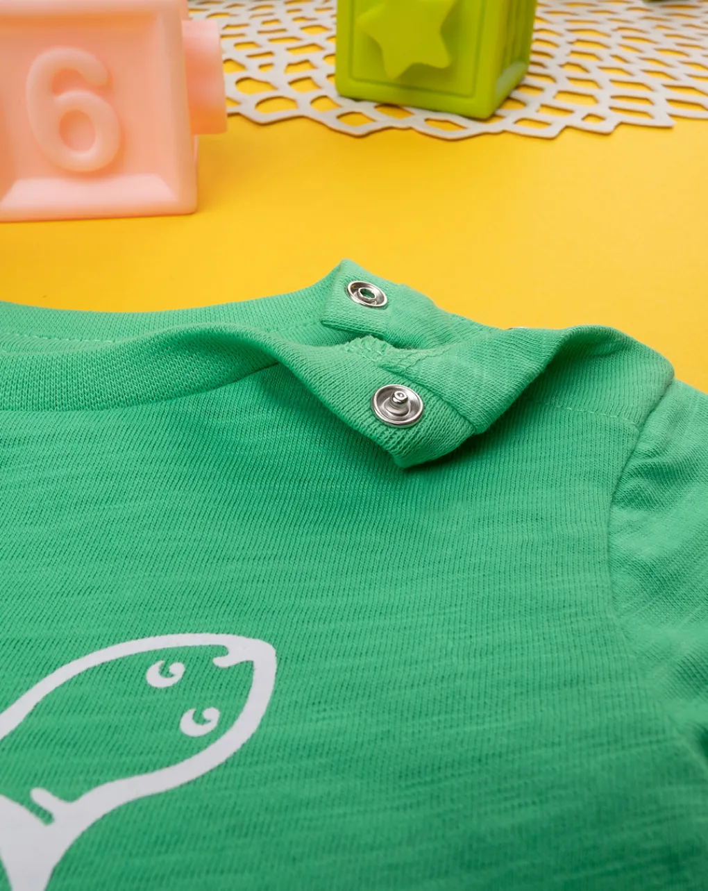 Prenatal Magliette Camicie E Body-T-Shirt Bimbo Verde "Galapagos”