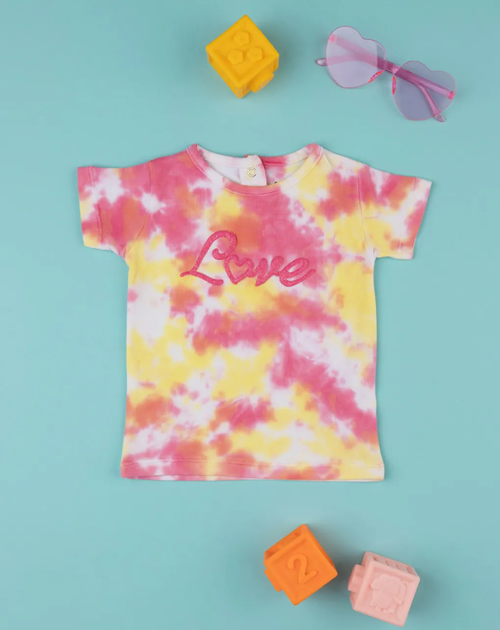 Prenatal Magliette Camicie E Body-T-Shirt Maniche Corte Tie-Dye Bimba