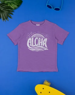 Prenatal Magliette E Camicie-T-Shirt Mezza Manica Bambino Lilla "Alhoa”