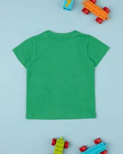 Prenatal Magliette Camicie E Body-T-Shirt Mezze Maniche Bimbo Verde Logo