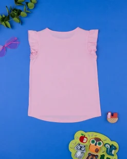 Prenatal Magliette E Camicie-T-Shirt Senza Maniche Bambina Rosa Con Stampa