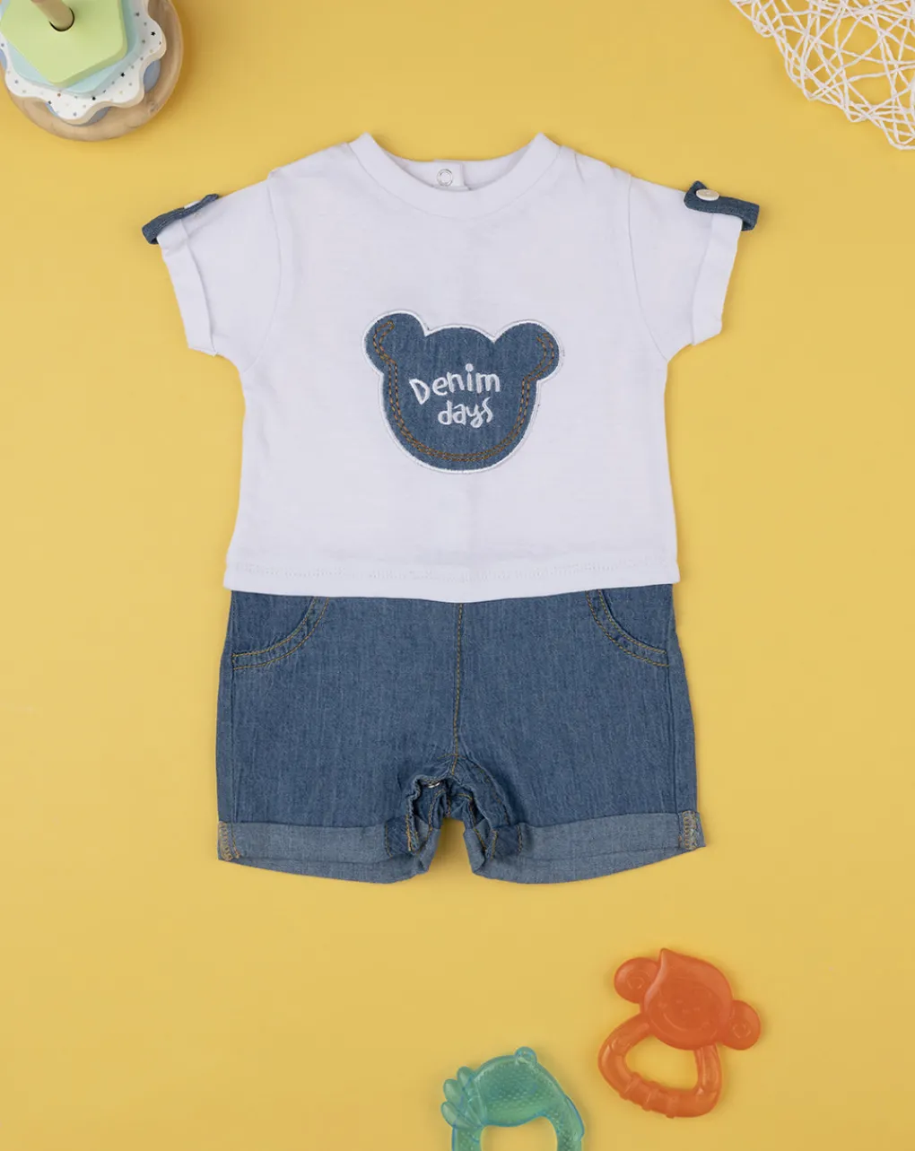 Prenatal Abiti Completi E Tutine-Tutina Bicolor Denim Bimbo
