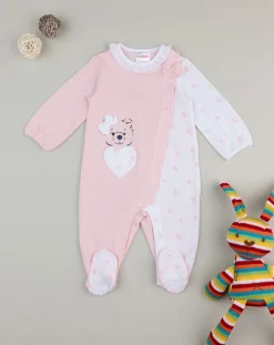 Prenatal Abiti Completi E Tutine-Tutina Bimba Jersey Panna/Rosa