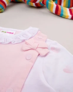Prenatal Abiti Completi E Tutine-Tutina Bimba Jersey Panna/Rosa