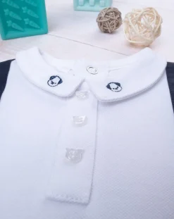 Prenatal Abiti Completi E Tutine-Tutina Bimbo Bicolor Bianco/Blu