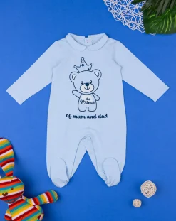 Prenatal Abiti Completi E Tutine-Tutina Neonato Azzurra Con Stampa Orsetto