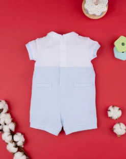 Prenatal Abiti Completi E Tutine-Tutina Piquet Bimbo Bianca/Azzurra
