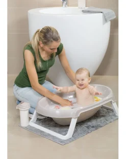 Okbaby Vaschette E Accessori-Vaschetta Pieghevole Onda Slim Azzurra 0-12 Mesi - Ok Baby