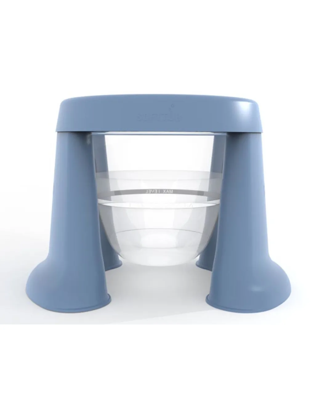TUB OF THE WORD Vaschette E Accessori-Vaschetta Pieghevole Salvaspazio Azzurra - Softtub
