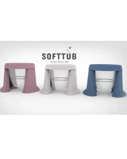 TUB OF THE WORD Vaschette E Accessori-Vaschetta Pieghevole Salvaspazio Azzurra - Softtub