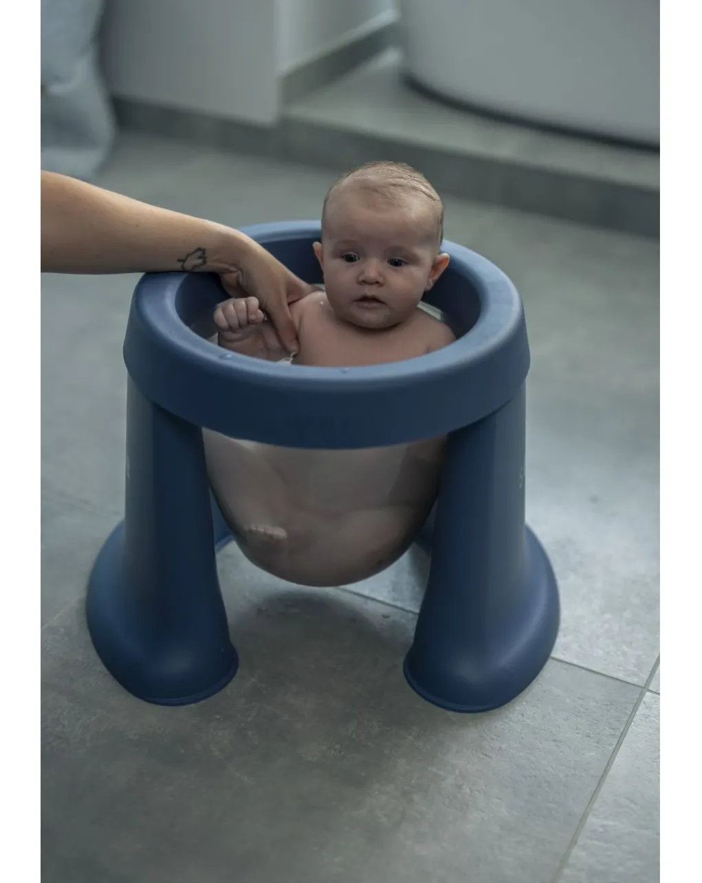 TUB OF THE WORD Vaschette E Accessori-Vaschetta Pieghevole Salvaspazio Azzurra - Softtub