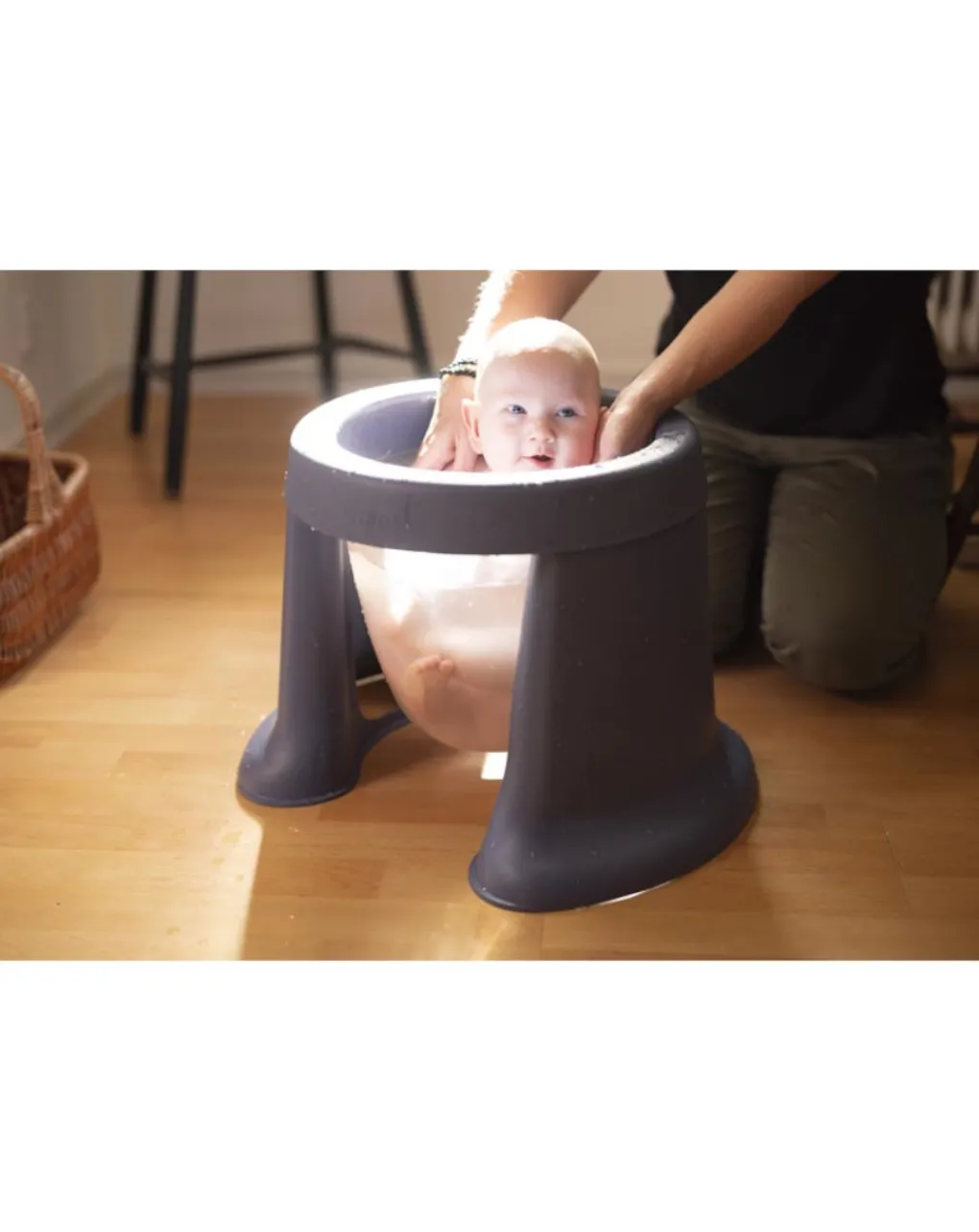 TUB OF THE WORD Vaschette E Accessori-Vaschetta Pieghevole Salvaspazio Azzurra - Softtub