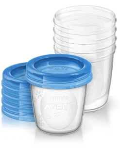 Philips Avent Accessori Allattamento-Vasetti Via 180 Ml Con Coperchio 5 Pz