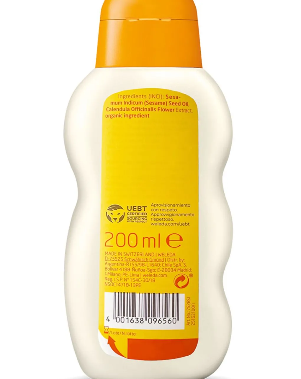 Weleda Creme Olii E Burrocacao-- Baby Olio Extra Delicato Calendula