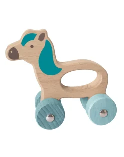 Wood'N'Play Giochi Interattivi E Prescolari-Wood N Play - Animali In Legno Con Ruote