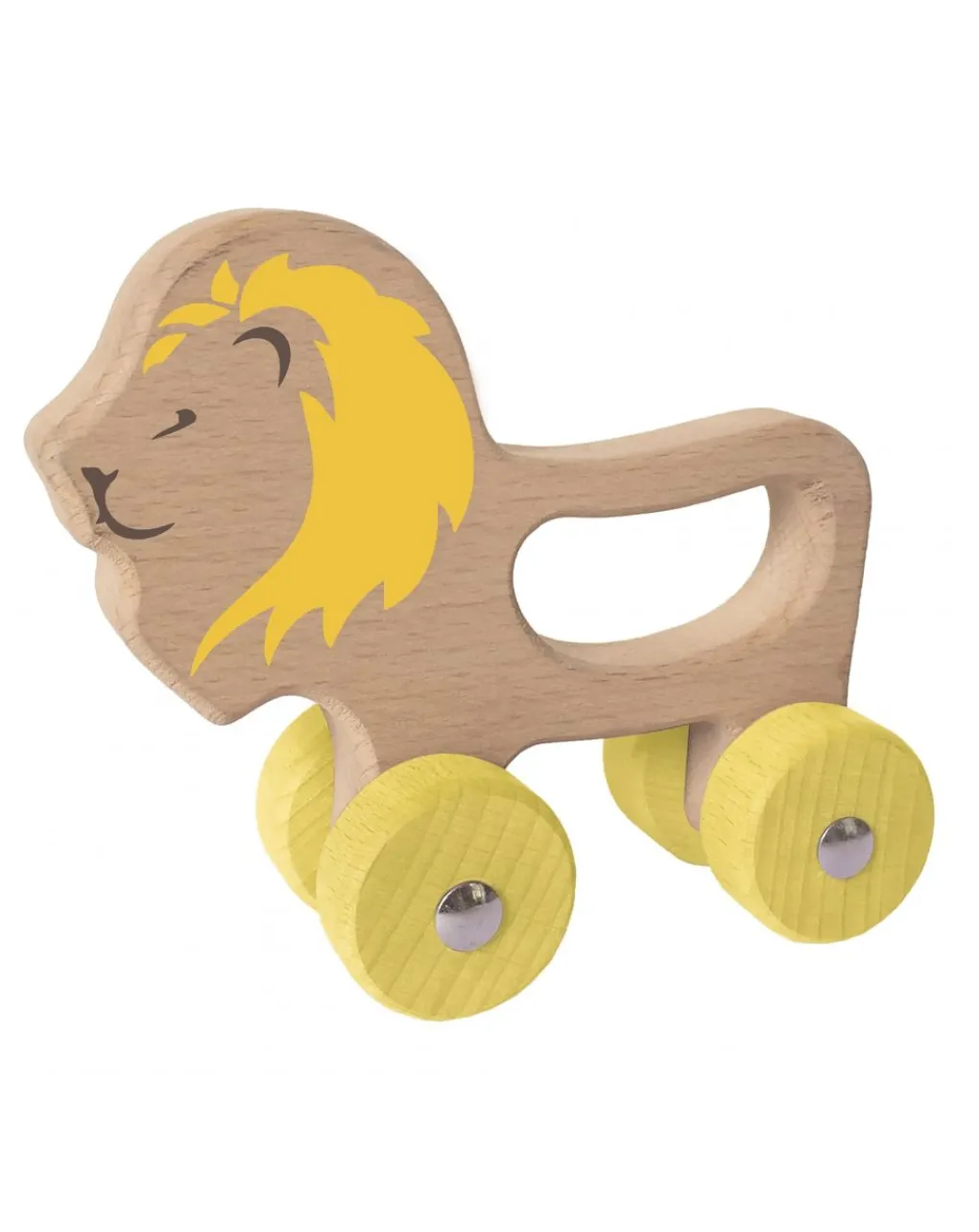 Wood'N'Play Giochi Interattivi E Prescolari-Wood N Play - Animali In Legno Con Ruote