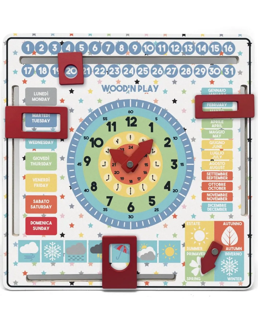 Wood'N'Play Giochi Didattici-Wood’N’Play - Calendario Didattico